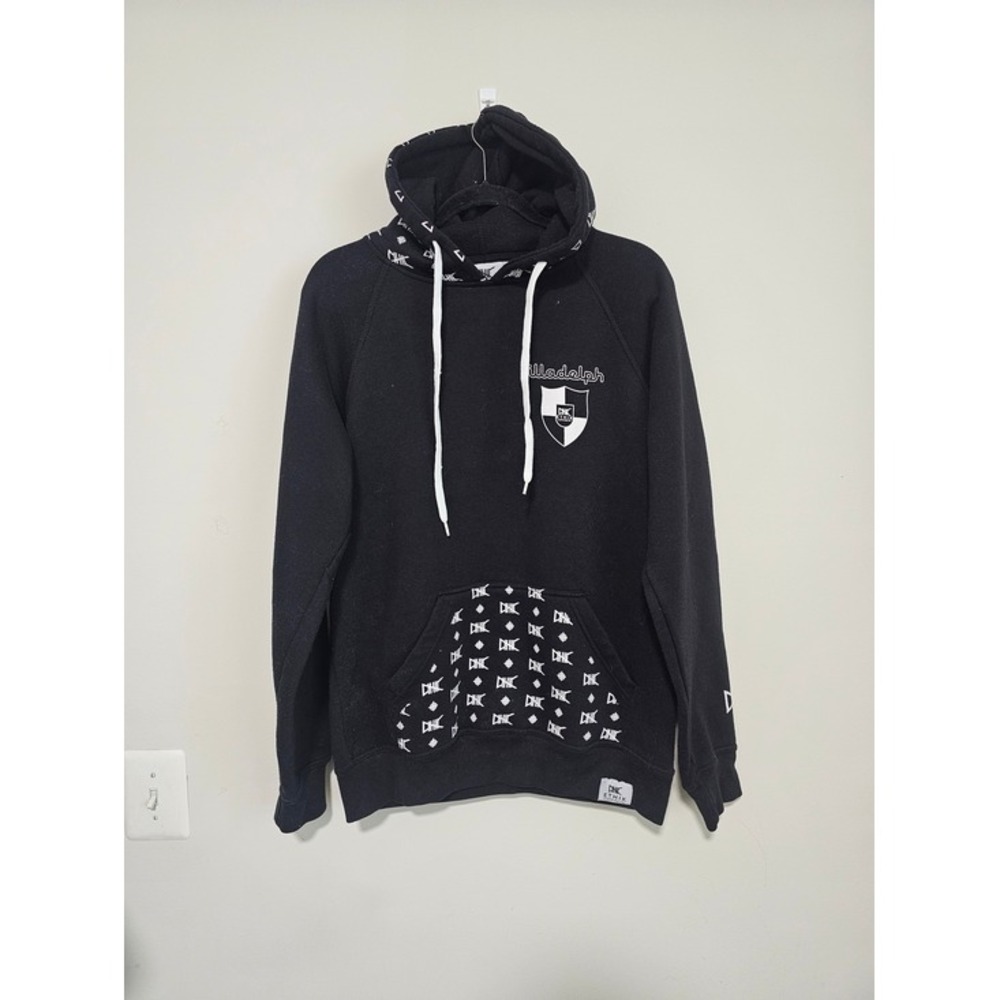 Illadelph x Ethik Mens Large Black White Hoodie Astronaut Graphic Streetwear ~ - Picture 2 of 8